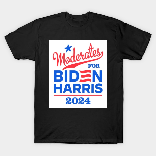 Moderates For Biden 2024 T-Shirt by MotiviTees